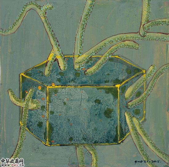 身体里的生长10--50×50cm-布面丙烯--2016-