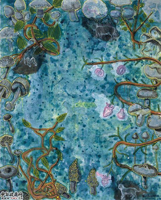 生长的背景3-120×150cm-布面丙烯--2016