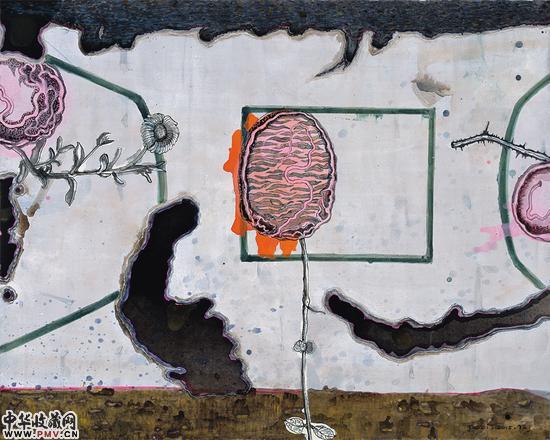 生长的背景4--120×150cm-布面丙烯--2016