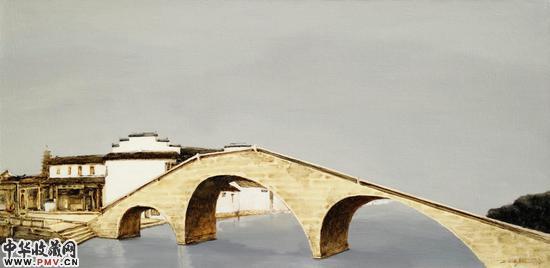 冬日尚书浦 120x60cm 布面油画 2015年