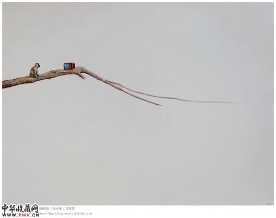 《观而不语》100cm×75cm 布面油彩 2014年 牛玉河