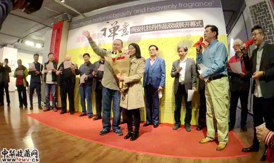 周安礼牡丹作品双城展在北京开幕 收藏资讯