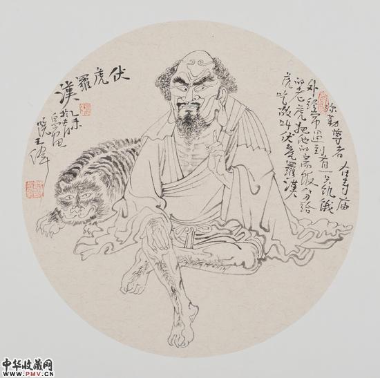 王伟作品 伏虎罗汉