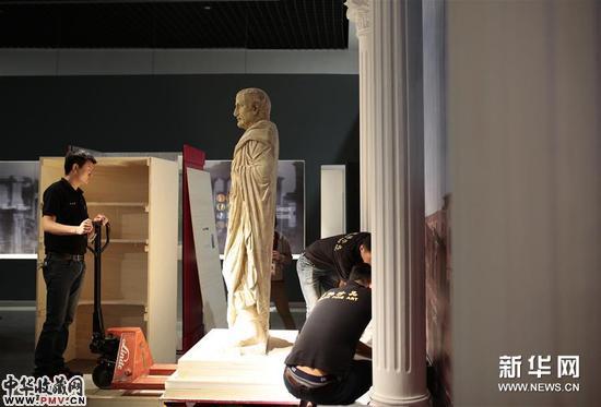 古罗马文物天津开箱布展 收藏资讯