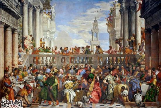 《加纳的婚礼》990x666cm 约1563年 保罗·委罗内塞 11