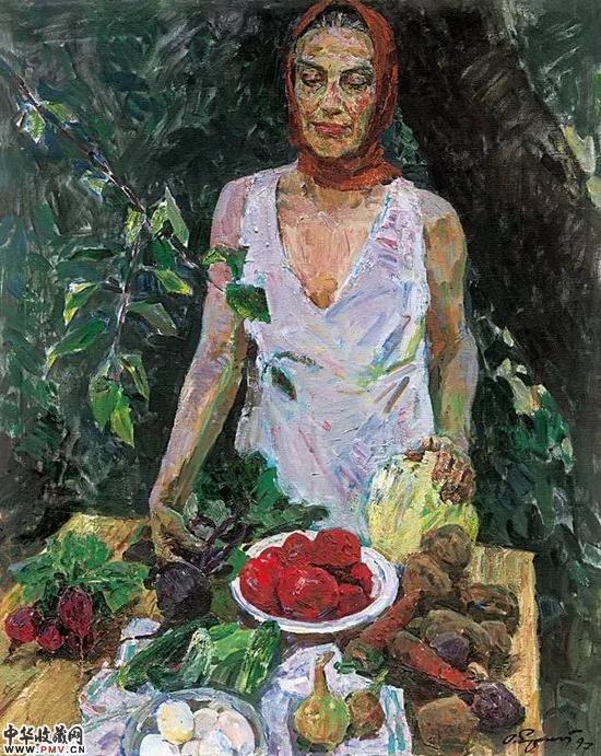   叶列梅耶夫  《晨》 101x80cm  1997年  