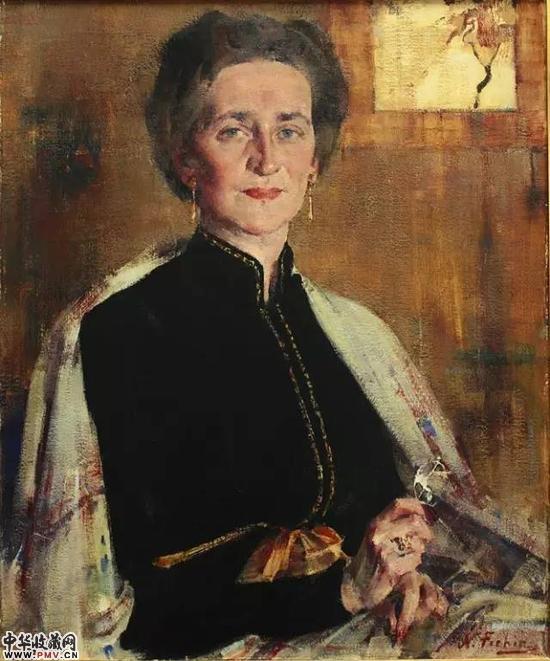 尼古拉-费欣《威廉姆斯女士肖像》 76.2x63.5cm   1950年     