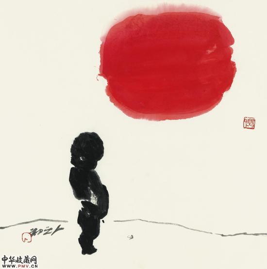 人之初40x41 1987年 北京画院收藏