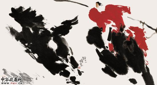 抓马97×180（2008年）北京画院收藏