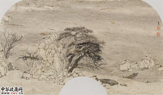 10、游心-1  30cm×52cm 纸本水墨 2014年