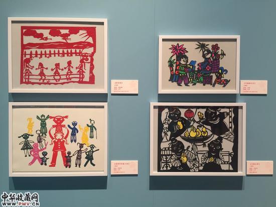 第三届全国儿童剪纸作品展现场照片 (14)