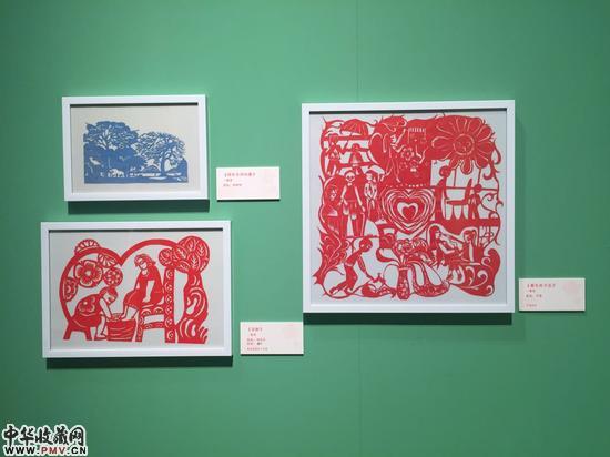 第三届全国儿童剪纸作品展现场照片 (1)