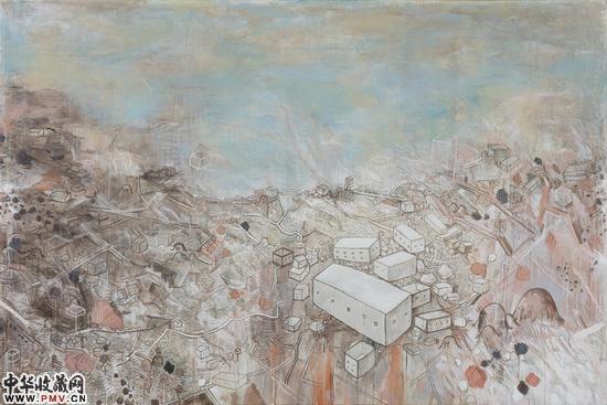 李继开 大风景 2016 布面丙烯 200×300cm