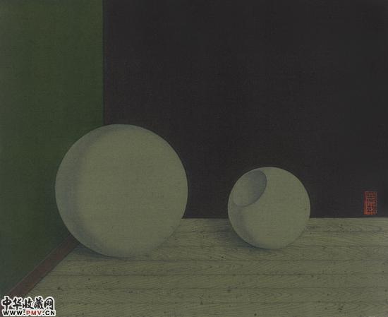 曾志钦 弱者-1 2015 绢本设色 23x28cm