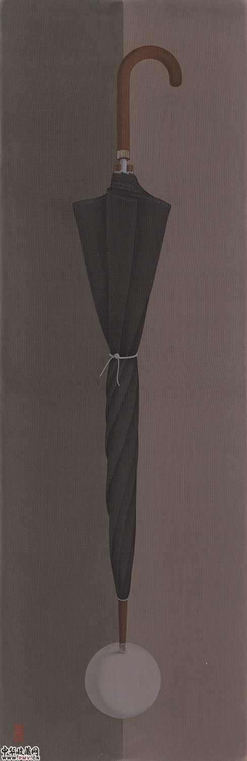 曾志钦 芭蕾舞者 2015 绢本设色 70×23cm