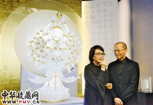 杨慧珊创作世界最大琉璃千手千眼观音像亮相香港 收藏资讯