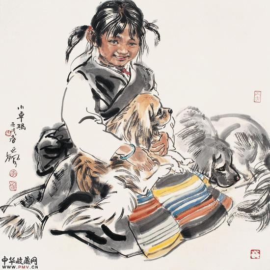 52.《小卓玛》_68cmx68cm_2006