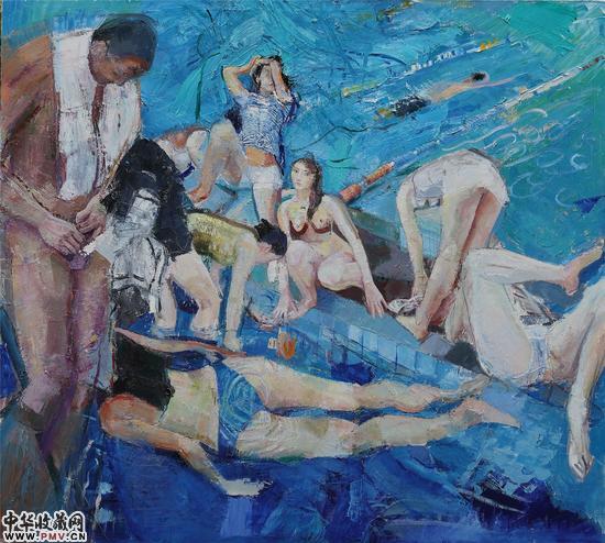 秘密花园  布面油画180x200cm 2016