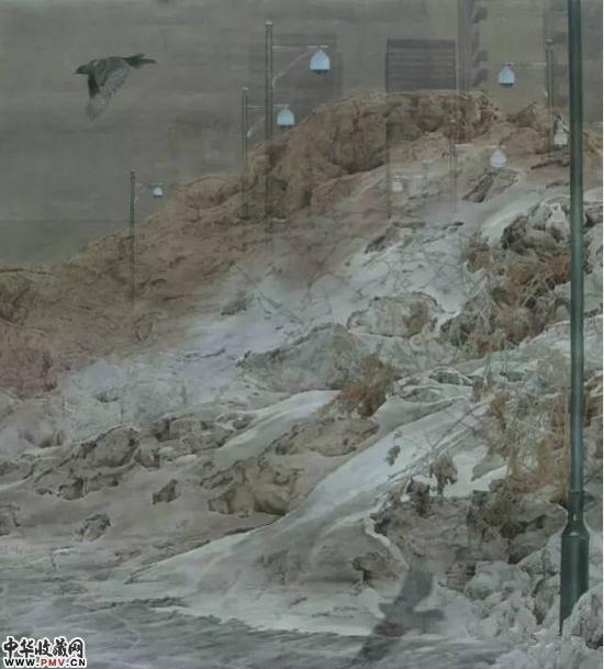 姜  巍 《心  向》  220 x240cm  2014  纸本