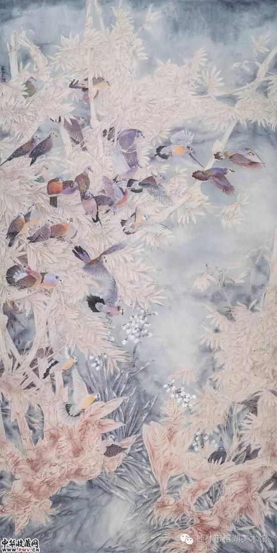 家园 145×280cm 纸本设色  罗翔