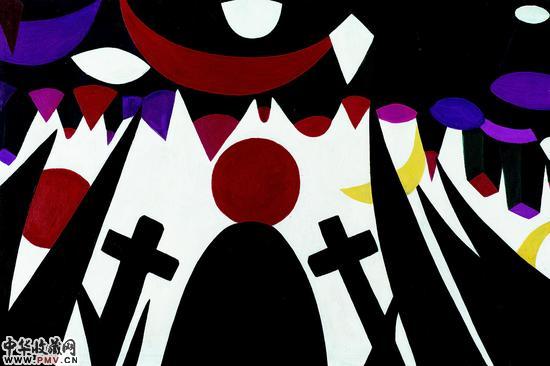 曹涌《天与地》布面油画 CAO Yong, Sky and Ground, Oil on canvas, 54x81cm, 1981