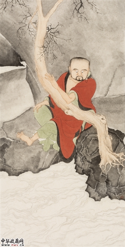 陈超群 羅漢68cmx34cm紙本2016