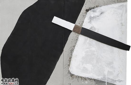 《天玄地黄》200X300cm 布面综合材料 2016