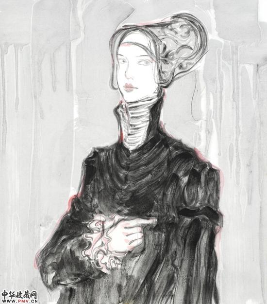 周晴 《你我的未知》纸本设色 69X60.9cm