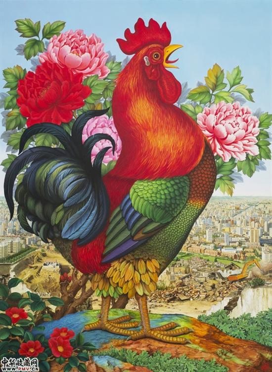 吕胜中 大公鸡作品