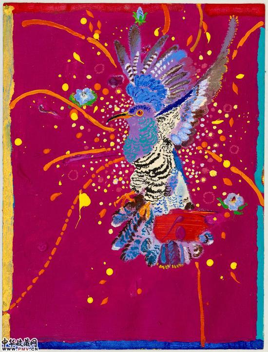 绽放 纸本丙烯 61x46cm 2016 