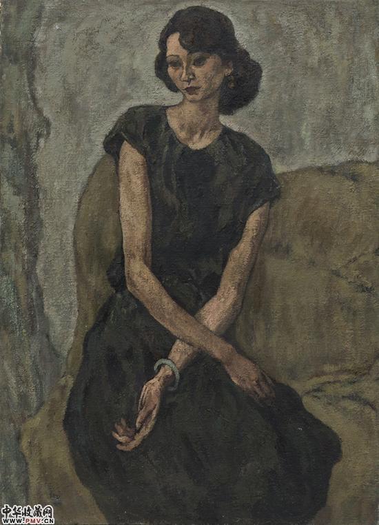 1986 女人肖像    布面油画   120x85cm