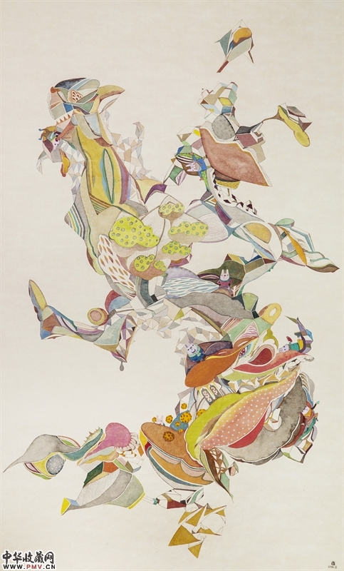 中策艺术参展作品 冯薇 寻找真正的温暖  纸本设色