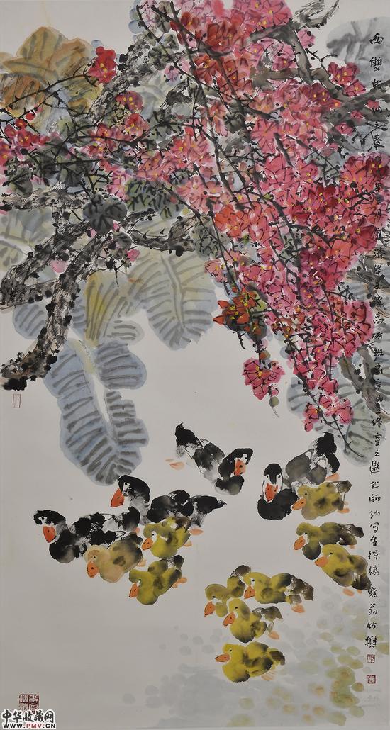 祝焘《西双版纳之春》   2015年    尺寸：180cmx96cm