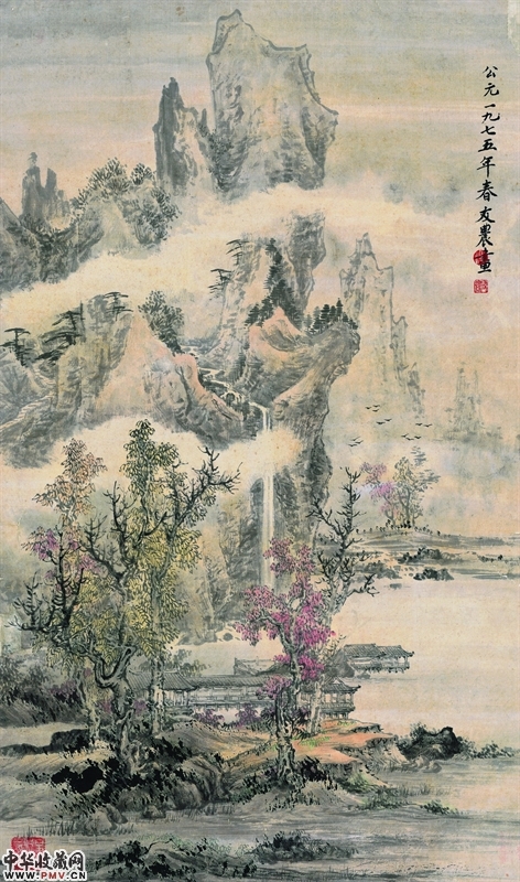 1975年皖南春色(62×48.5cm)