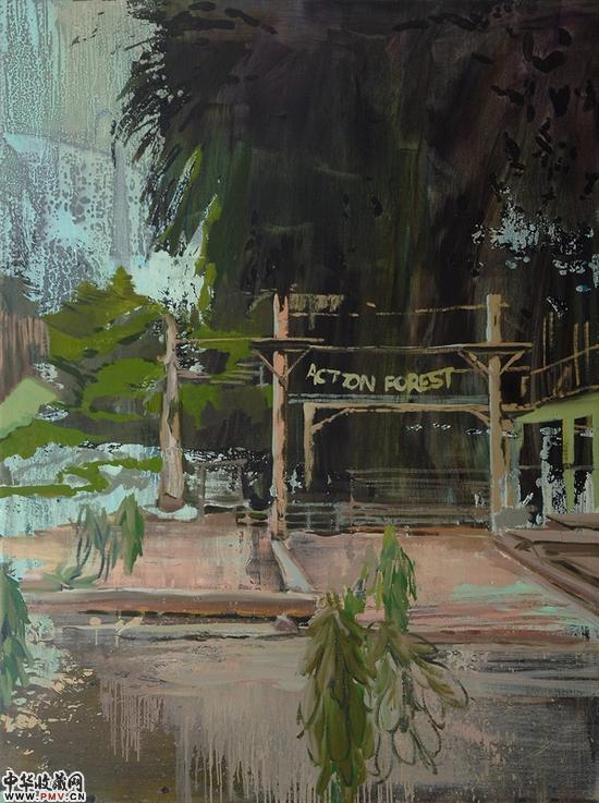 吕松  动作丛林  布面油画  200cmx150cm  2015