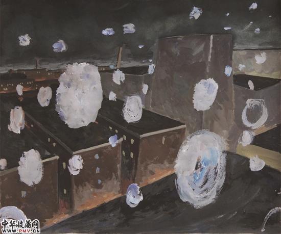 熊晓东  无情之七  纸本水彩  24.5cmx34.5cm  2014