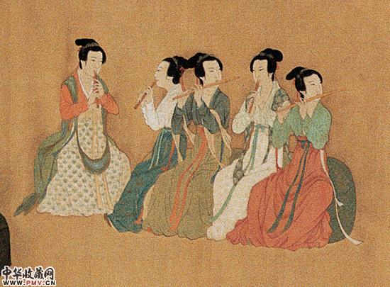 顾闳中《韩熙载夜宴图》（局部）