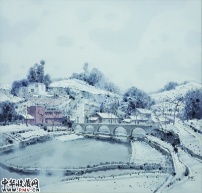 江南春雪系类之二（油画）170×180厘米   2015年   翁凯旋