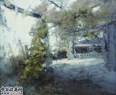 蔓影摇金之醉舞秋鸿（油画）  150×180厘米  2015年  贾见罡