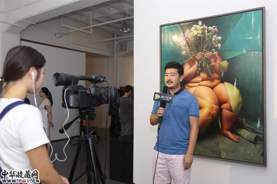 艺术家王晓勃接受采访