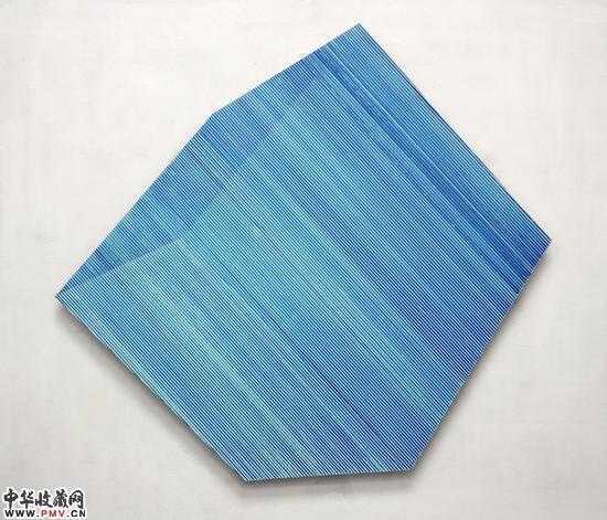 姜培源 cube-2 鋁塑板，群展瓦楞紙，收藏丙烯，資訊记号笔 100x110cm 2016   