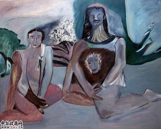 王一韦 狮腹  布面油画 150x120cm   2015