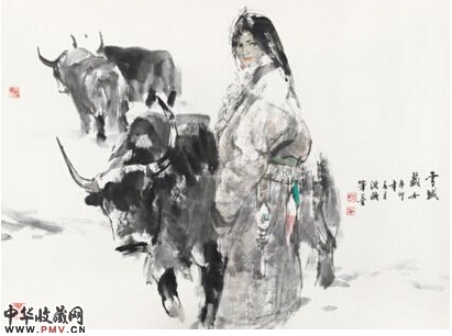 雪域藏女 123cm×92cm