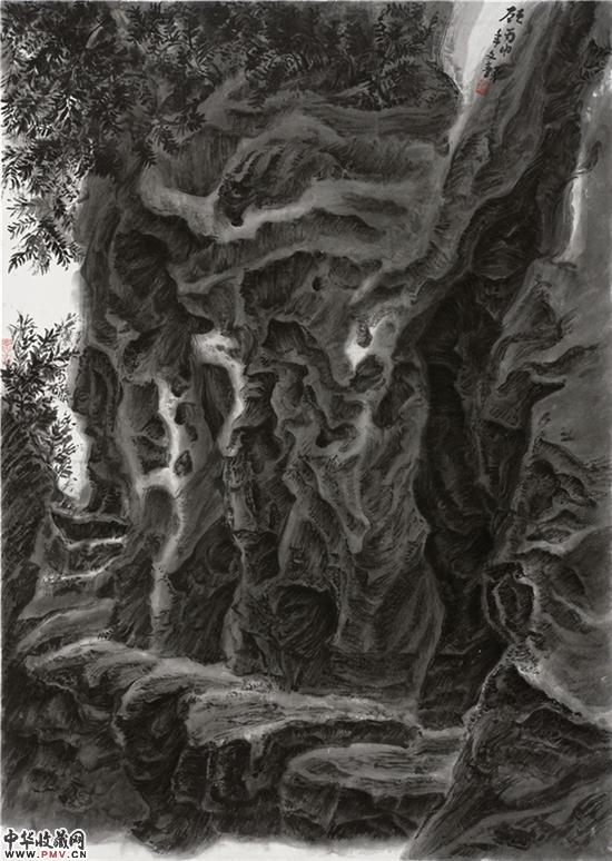 郝文静 《顾》84×60cm 纸本水墨 2016