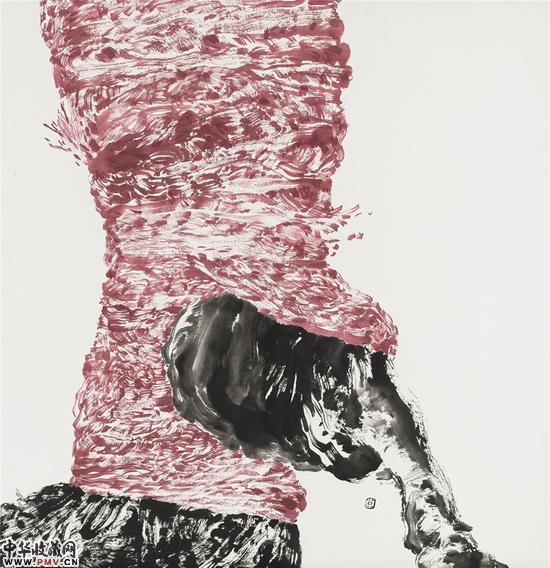 莫里加《假植》 之二66x66cm  纸本水墨设色  2014年