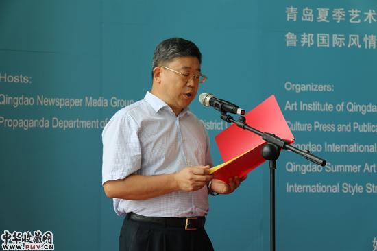 2青岛日报社党委副书记，青岛报业传媒集团总经理刘明辉主持