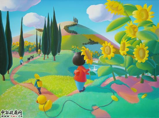 暖丘-山丘2 Warm mound-Hill2 布面油画  Oil on canvas 150x200cm 2015