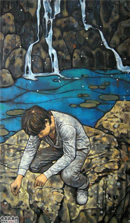 《乐踪》李梁 120x80cm 布面油画  2012年