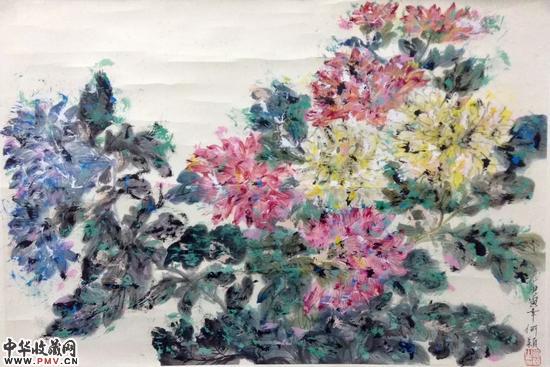 何颖作品《菊花台》