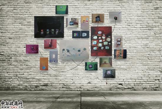 《盒——2号》杨婕 尺寸不一 2016 布面油画